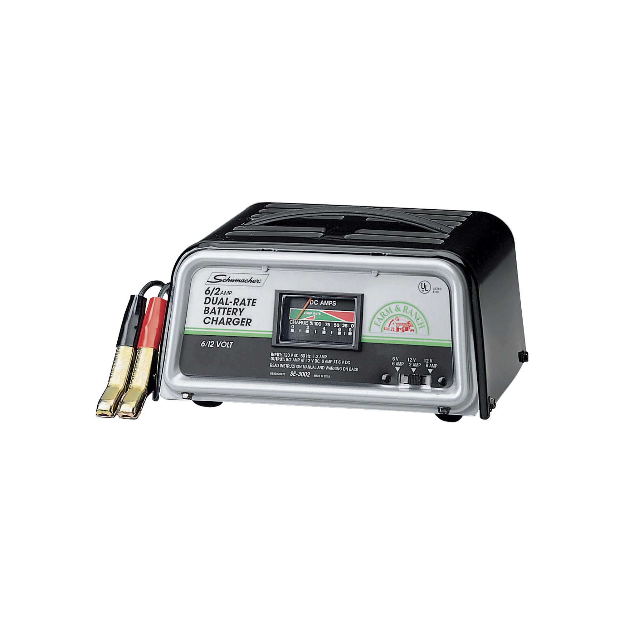 2 and 6 Amp Manual Battery Charger